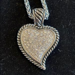 Emma Skye  Crystal Heart Necklace Stainless Steel